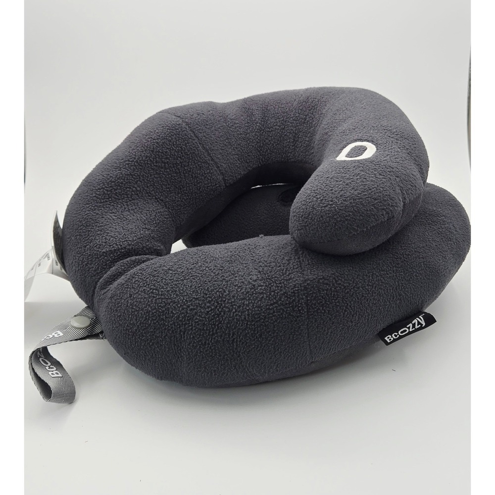 BCOZZY Travel Neck Pillow Double Neck Head Chin Support Size XL with Bag NEW